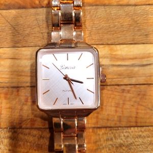 Geneva Rose Gold Watch